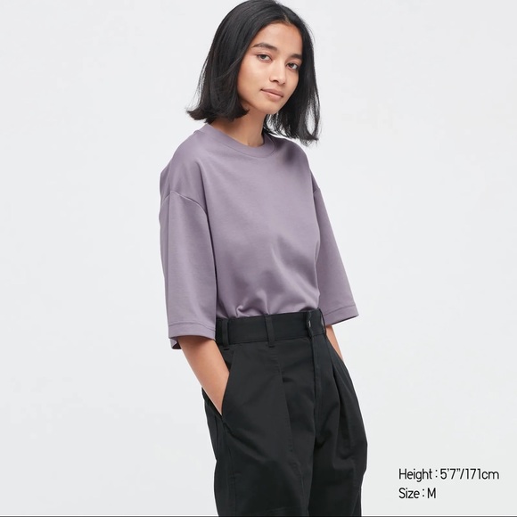 Uniqlo U Airism crew neck oversized t-shirt - Picture 2 of 13